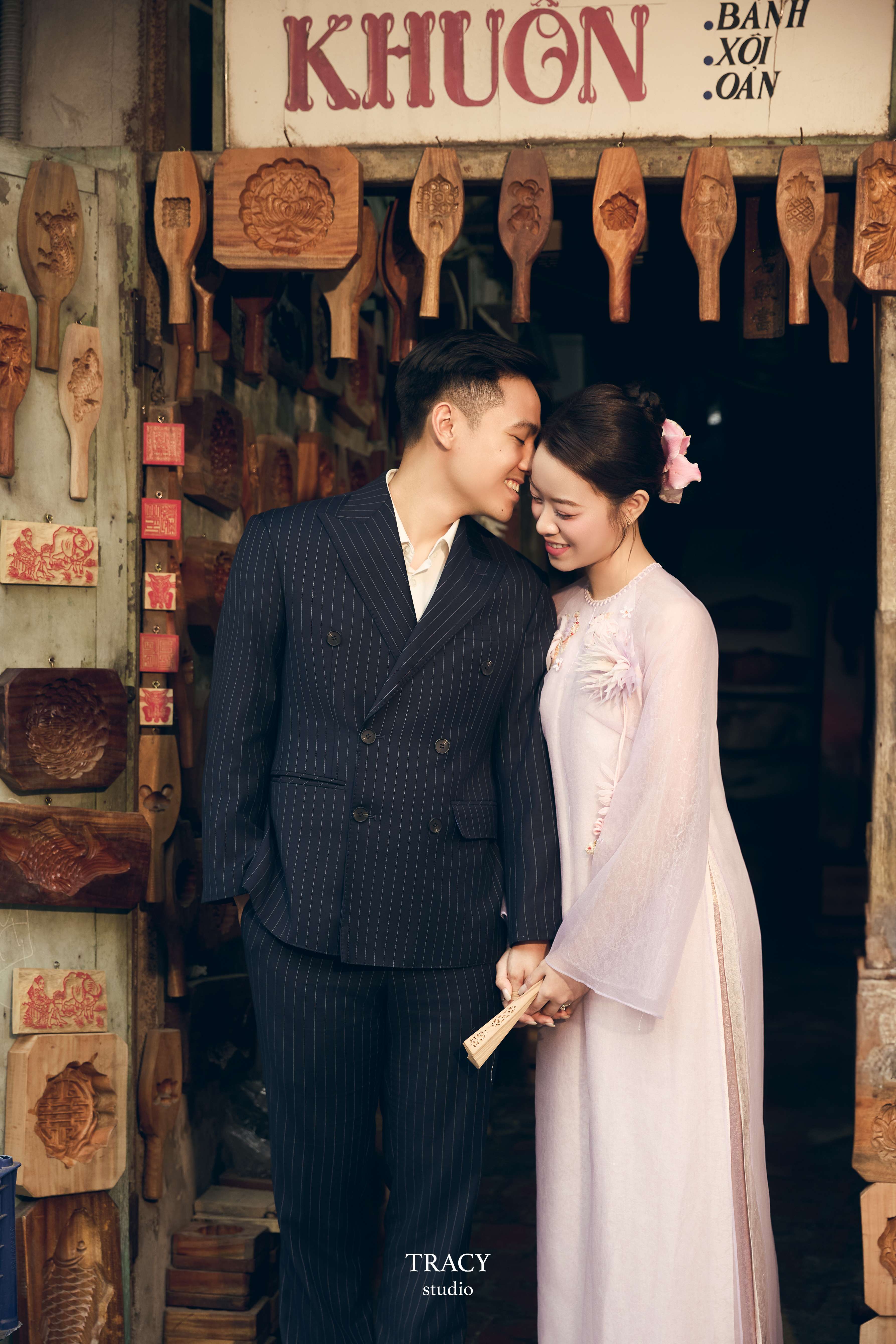 tracy studio chụp concept áo dài đôi couple